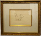 Fine Artwork On Sale Fine Artwork On Sale Figaro (Pinnochio) - Original Sketch (Framed)